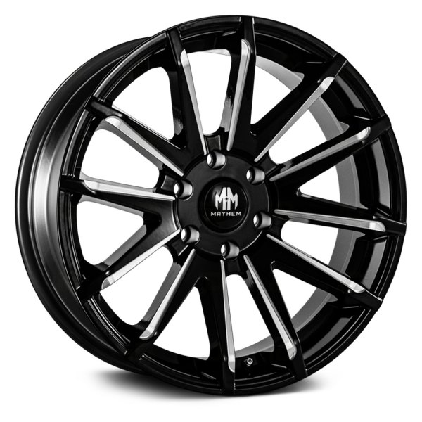 MAYHEM® - 8109 CROSSFIRE Gloss Black Milled with Dark Tinted Clear Coat