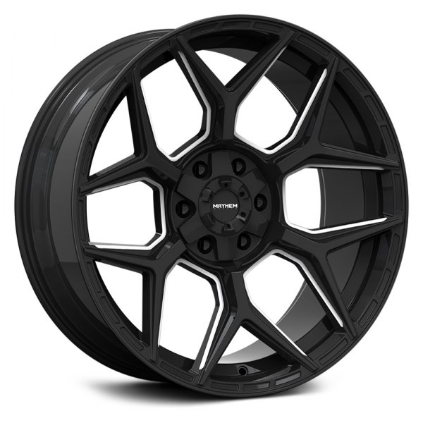MAYHEM® 8119 VANQUISH Wheels - Black with Milled Accents Rims