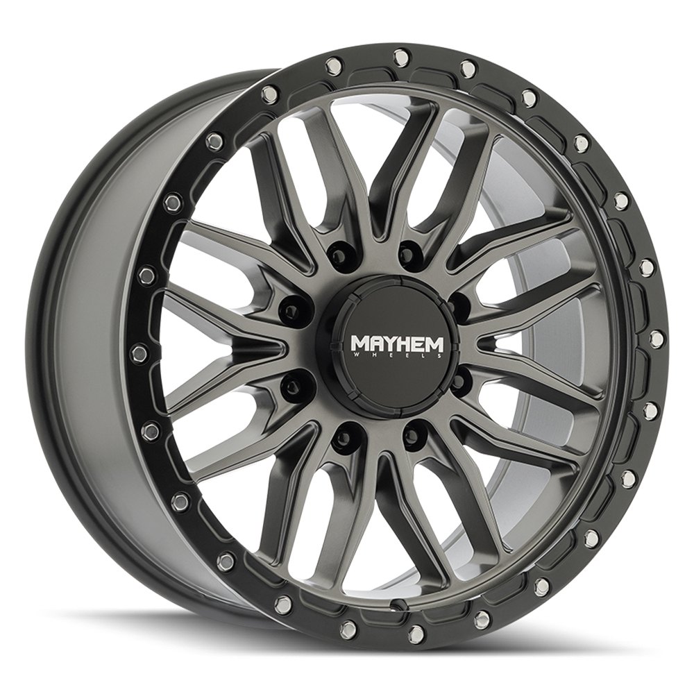 MAYHEM® 8310 VECTOR Wheels - Matte Gunmetal with Black Lip Rims