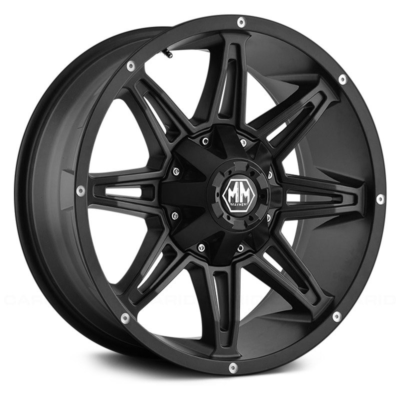 MAYHEM® 8090 RAMPAGE Wheels - Matte Black Rims