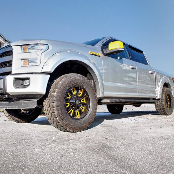 MAYHEM® - Assault Black Yellow Inserts on Ford F-150