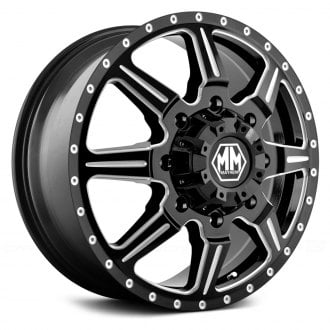 MAYHEM® - 8101 MONSTIR DUALLY Black with Milled Spokes