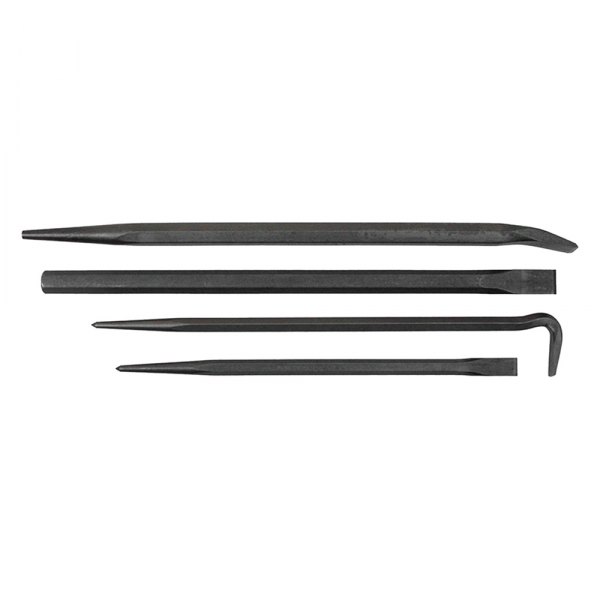 Mayhew Tools® - 4-piece 14" to 20" Gooseneck End Hex Line-Up Pry Bar Set