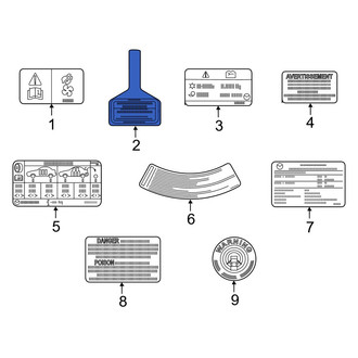Mazda OE - Air Bag Information Label