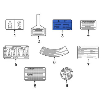 Mazda OE - A/C System Information Label