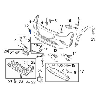 Mazda OE - Front Left Tow Eye Cap