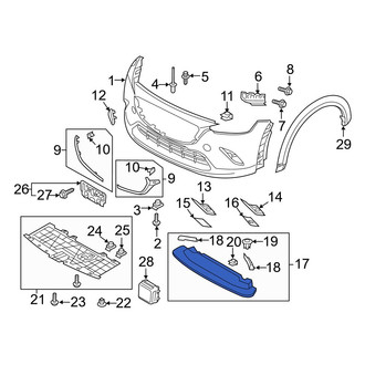 Mazda OE - Front Bumper Cover Reinforcement