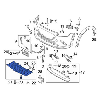 Mazda OE - Front Bumper Splash Shield