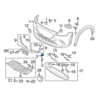Mazda OE - Engine Oil Drain Plug Access Cover Nut