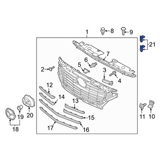 Mazda OE - Radiator Support Access Cover Clip