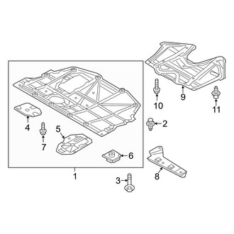 Mazda OE - Radiator Support - Splash Shields