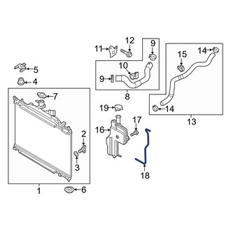 Mazda OE - Engine Coolant Reservoir Hose