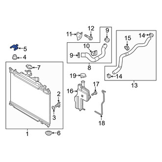 Mazda OE - Upper Radiator Mount Bracket