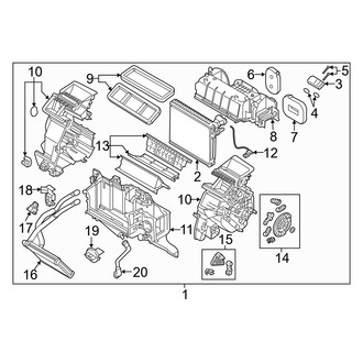 Mazda OE - HVAC Unit Case Assembly