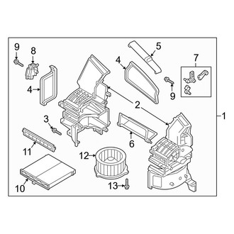 Mazda OE - Air Conditioner & Heater - Blower Motor & Fan