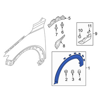 Mazda OE - Front Right Wheel Arch Molding