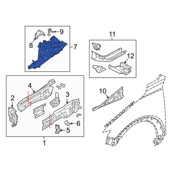 Fender Apron Assembly