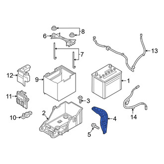 Mazda OE - Battery Tray Bracket