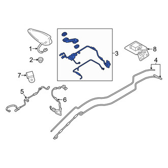 Mazda OE - Rear Antenna Cable