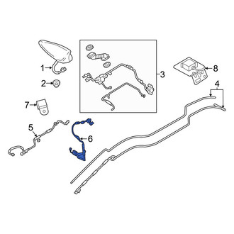 Mazda OE - Front Outer Antenna Cable
