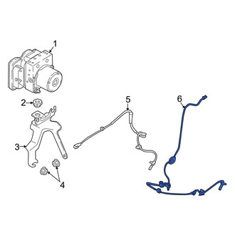 Mazda OE - Rear Left ABS Wheel Speed Sensor