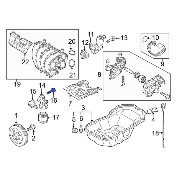 Engine Oil Filter Housing Bolt