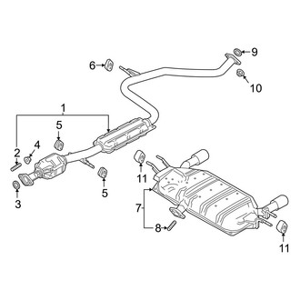 Mazda OE - Exhaust System - Exhaust Components (FWD)