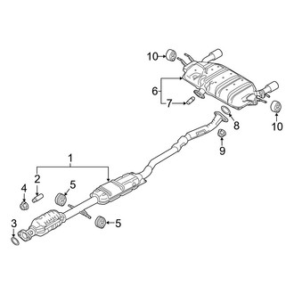 Mazda OE - Exhaust System - Exhaust Components (AWD)
