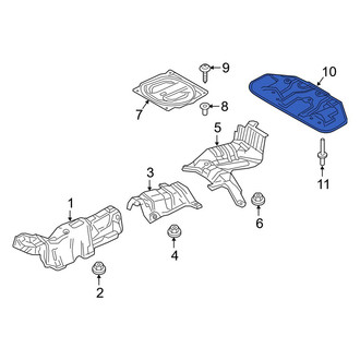 Mazda OE - Rear Floor Pan Heat Shield
