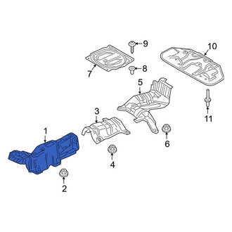 Mazda OE - Front Floor Pan Heat Shield