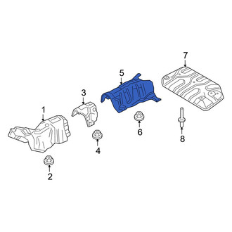 Mazda OE - Center Rear Floor Pan Heat Shield