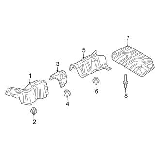 Mazda OE - Exhaust System - Heat Shields (AWD)