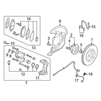 Mazda OE - Brake Dust Shield Bolt