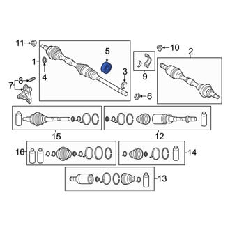 Mazda OE - Front CV Axle Shaft Carrier Bearing