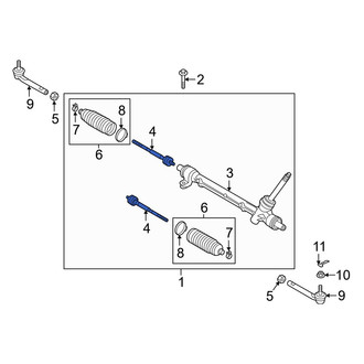 Mazda OE - Outer Steering Tie Rod End