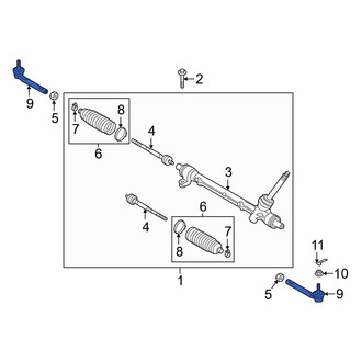 Mazda OE - Outer Steering Tie Rod End