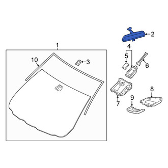 Mazda OE - Front Interior Rear View Mirror