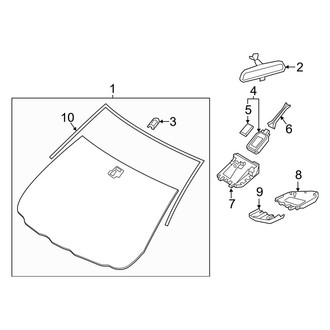 Mazda OE - Windshield - Moldings