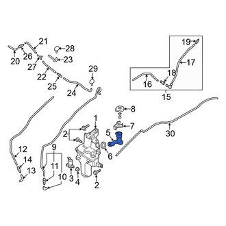 Mazda OE - Front Washer Fluid Reservoir Filler Pipe
