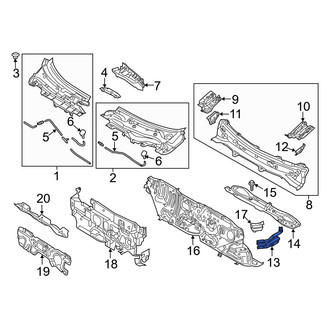 Mazda OE - Front Right Cowl Side Panel