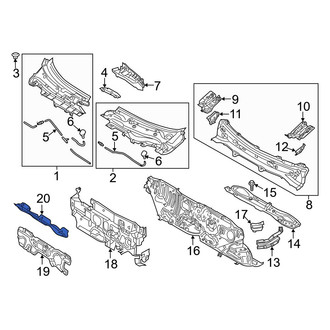 Mazda OE - Front Cowl Insulator