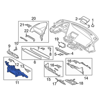 Mazda OE - Center Instrument Panel Trim Panel