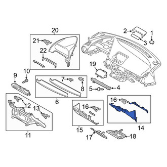 Mazda OE - Right Instrument Panel Trim Panel