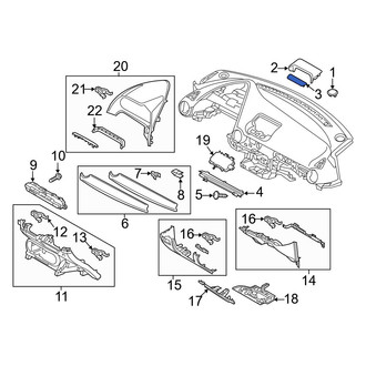 Mazda OE - Upper Instrument Panel Molding