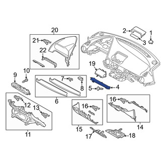 Mazda OE - Upper Instrument Panel Molding