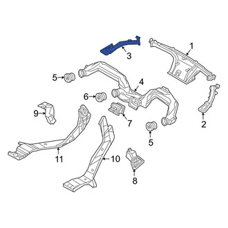 Mazda OE - Left Upper Instrument Panel Air Duct