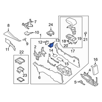 Mazda OE - Rear Console Cup Holder