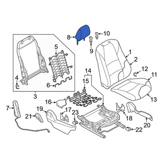 Mazda OE - Front Left Headrest