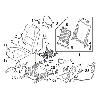 Mazda OE - Seat Track Cover