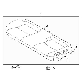 Mazda OE - Seats & Tracks - Second Row Seats (Seat Cushion)